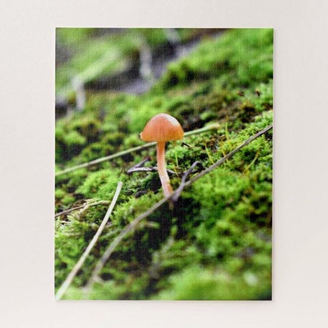 Mosses and Lichens with tiny Mushroom Jigsaw Puzzle (Vertical)