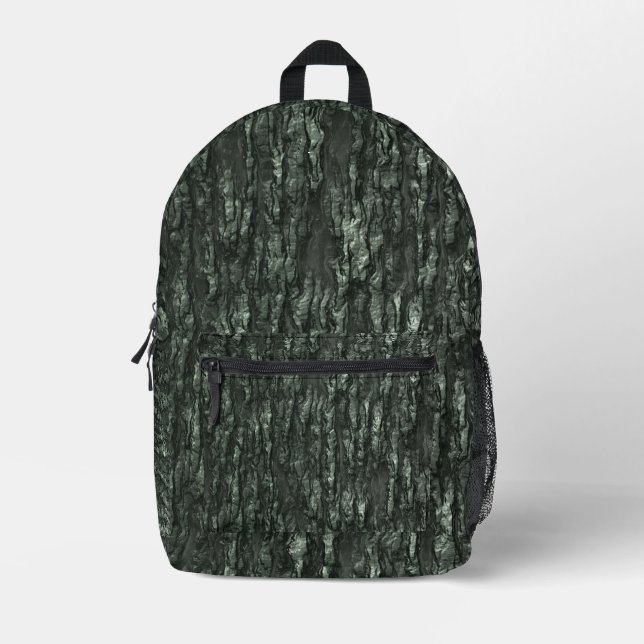 Mossy Bark Camo Printed Backpack (Front)