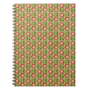 MOSSY BLOOM - Botanical Pattern Notebook