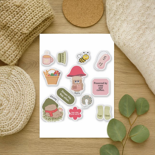 Mossy & Fern Cute Mushrooms & Cosy Quotes (Creator Uploaded)