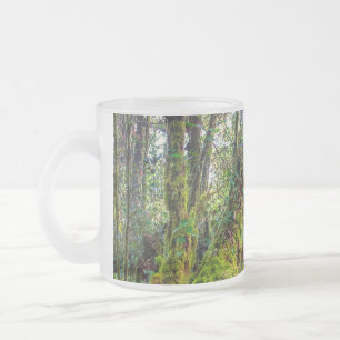 Mossy Forest Frosted Glass Coffee Mug