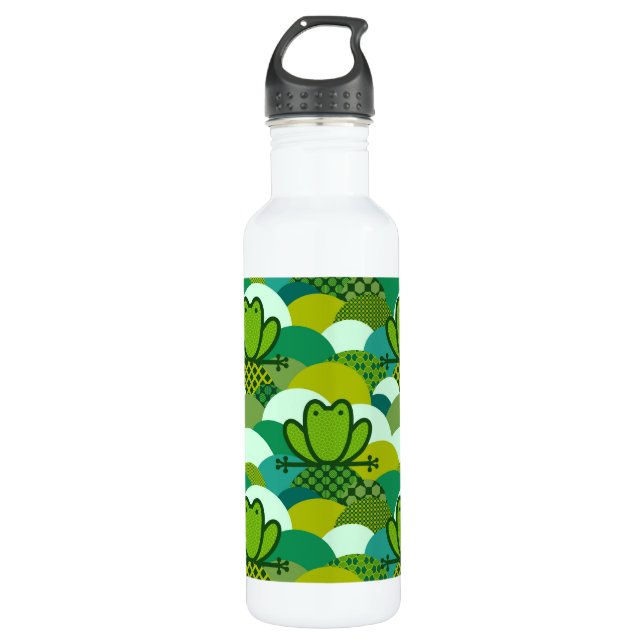 Mossy frog 710 ml water bottle (Front)
