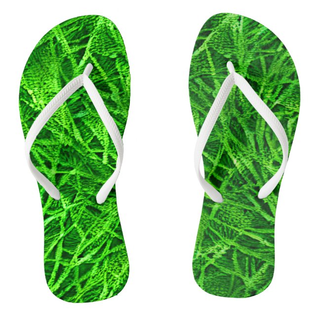 Mossy Grass  Flip Flops (Footbed)