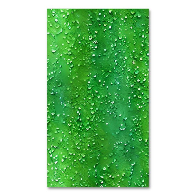 Mossy Green Watercolour Grungy Seamless Pattern Magnetic Business Card (Front Vertical)