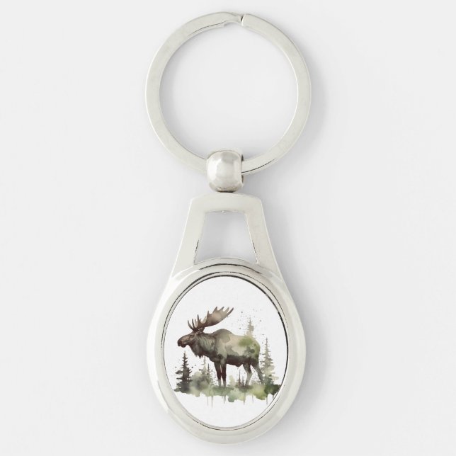 Mossy Moose Wildlife Portrait Key Ring (Front)