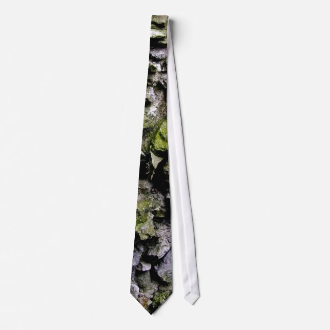 Mossy Stone Wall Tie (Front)