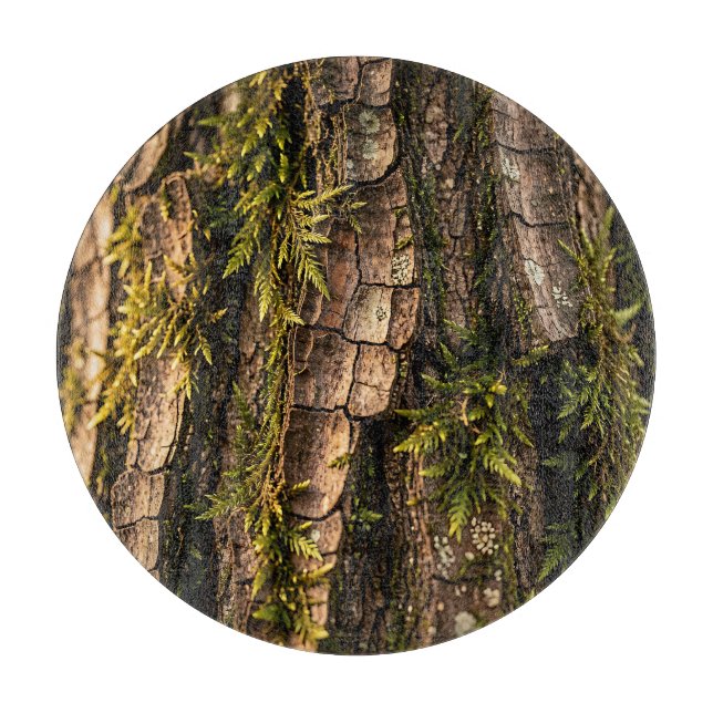  Mossy Tree Bark Forest Texture  Cutting Board (Front)