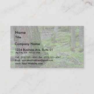 Mossy Trees Forests Woods Business Card