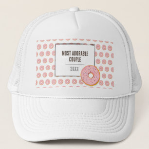 Most adorable Donut Valentines Trucker hat / cap