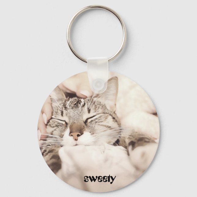 most adorable little cat key ring (Front)