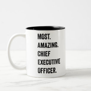 Most Amazing Chief Executive Officer Two-Tone Coffee Mug