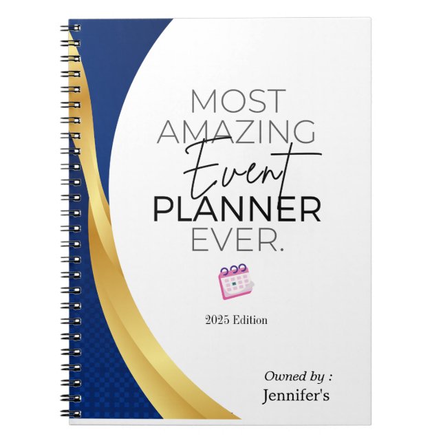 Most Amazing Event Planner Personalized Notebook (Front)
