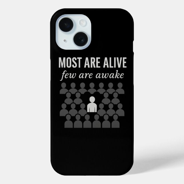 Most Are Alive. Few Are Awake – Thought-Provoking Case-Mate iPhone Case (Back)
