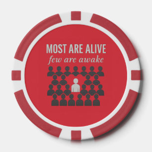 Most Are Alive. Few Are Awake – Thought-Provoking Poker Chips