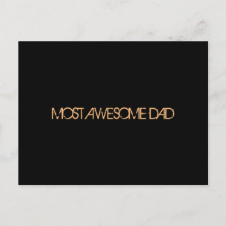"Most Awesome Dad" Postcard