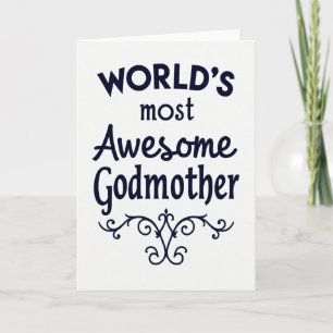Most Awesome Godmother Gift Card