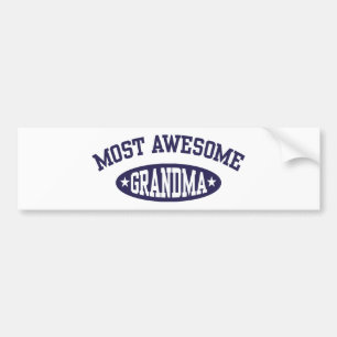 Most Awesome Grandma Bumper Sticker