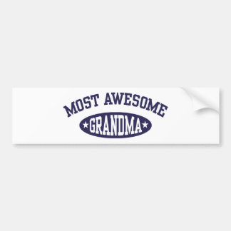 Most Awesome Grandma Bumper Sticker