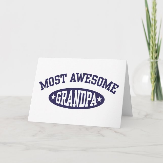 Most Awesome Grandpa Card (Front)