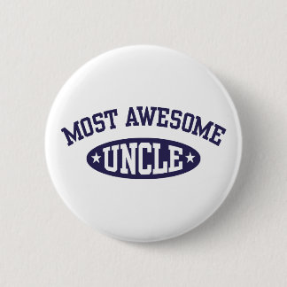 Most Awesome Uncle 6 Cm Round Badge