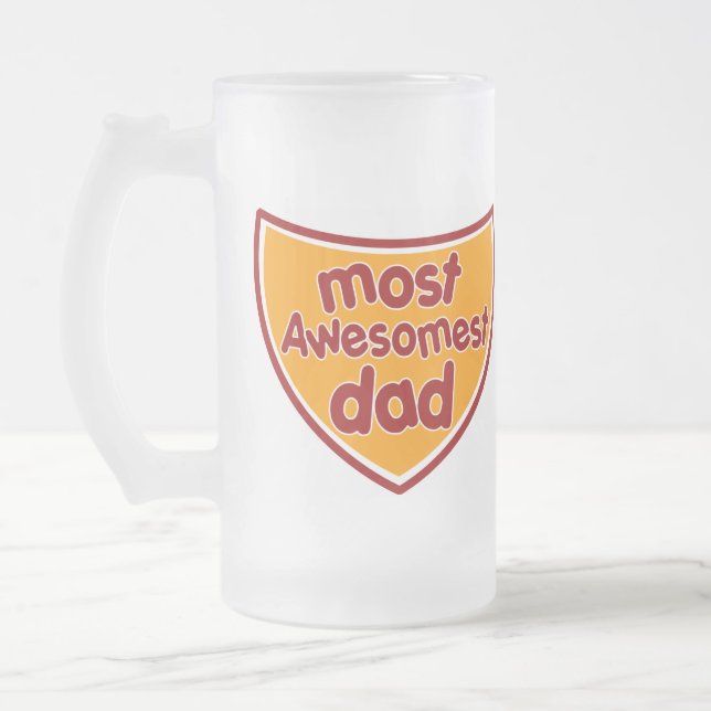 Most Awesomest Dad Beer Mug (Left)