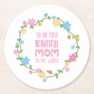 Most Beautiful Mum Mother's Day   Coaster