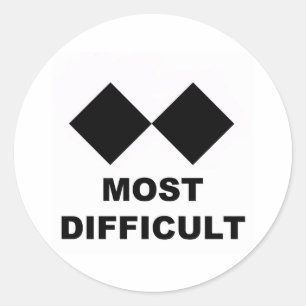 Most Difficult Classic Round Sticker
