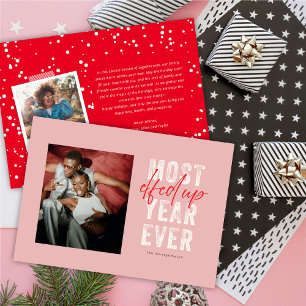 Most Elfed Up Year Ever Funny Christmas Photo Holiday Card