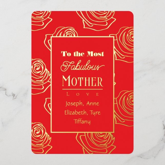 Most Fabulous Mother Red Rose (Front)