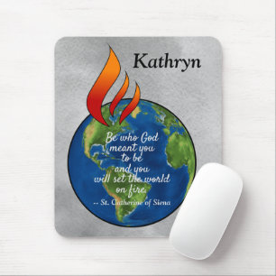 Most Famous St. Catherine of Siena Quote Mouse Pad