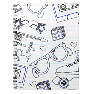 Most Fun Eighties Doodle Time Art Epic Notebook