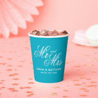Most gorgeous Mr and Mrs turquoise blue wedding