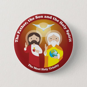 Most Holy Trinity 6 Cm Round Badge