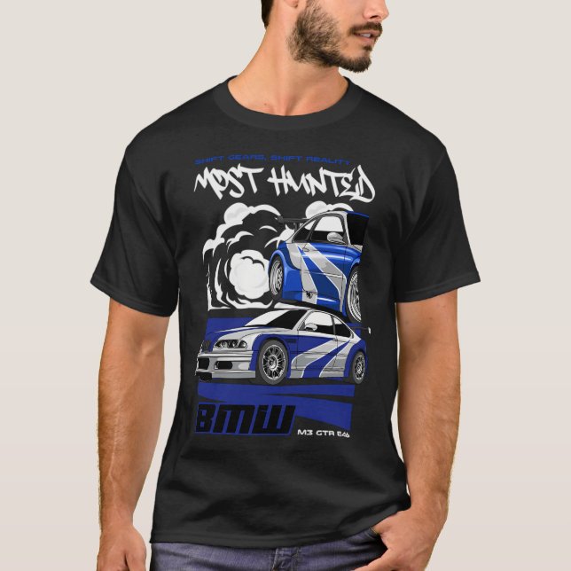 Most Hunted Bmw M3 T-Shirt (Front)