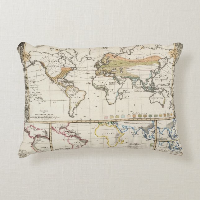 most important cultivated plants spread Districts Decorative Cushion (Front)