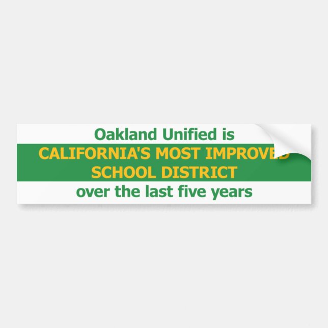 Most Improved Bumper Sticker (Front)