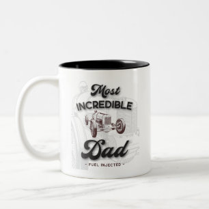 Most Incredible Dad Race Car Mug