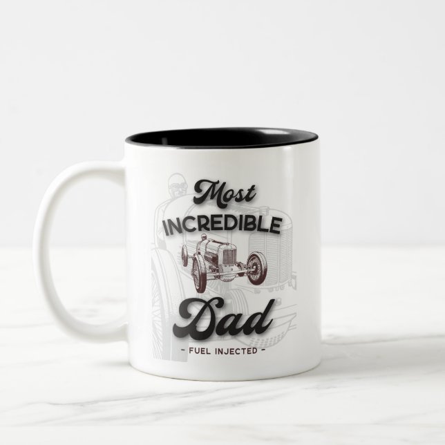 Most Incredible Dad Race Car Mug (Left)