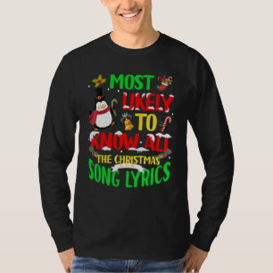 Most Likely Eat Santa's Know All The Christmas Son T-Shirt