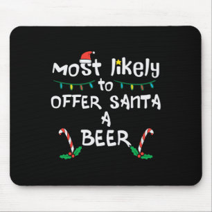 Most Likely Offer Santa Christmas Xmas Family Matc Mouse Mat