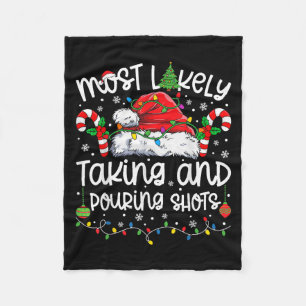 Most Likely Taking And Uring Shots Matching Christ Fleece Blanket
