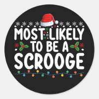 Most Likely To Be A Scrooge Funny Family Matching 