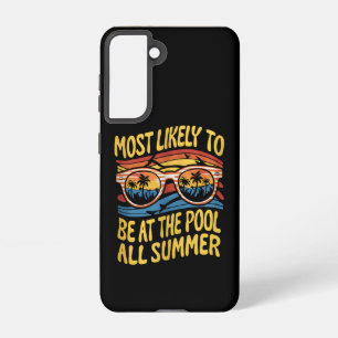 Most Likely To Be At The Pool All Summer Groovy Samsung Galaxy Case