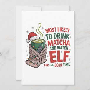 Most Likely to Be on Santa’s Nice List Christmas Thank You Card