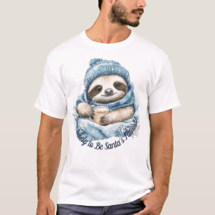 Most Likely to Be Santa's Favourite. Cute Sloth T-Shirt