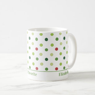 Most Likely To Be Santa's Favourite Polka Dots Coffee Mug
