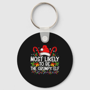 Most Likely To Be The Mpy Elf Funny Xmas  Key Ring