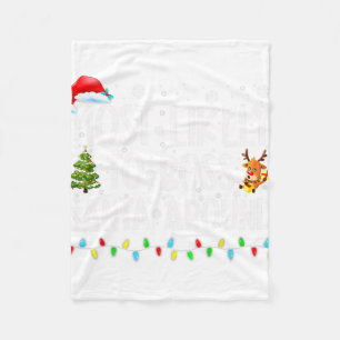 Most Likely To Boss Santa Around Fun Christmas Fleece Blanket