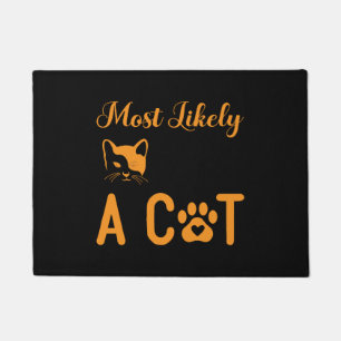 Most Likely To Bring Home A Cat, Cat Lovers Doormat