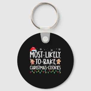 Most Likely To Byke Christmas Cookies Fun Byker Ch Key Ring